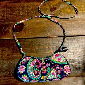 Vera Bradley Black Paisley Small Cross Body Bag